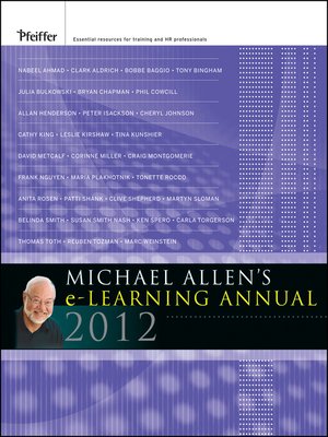 cover image of Michael Allen's 2012 e-Learning Annual